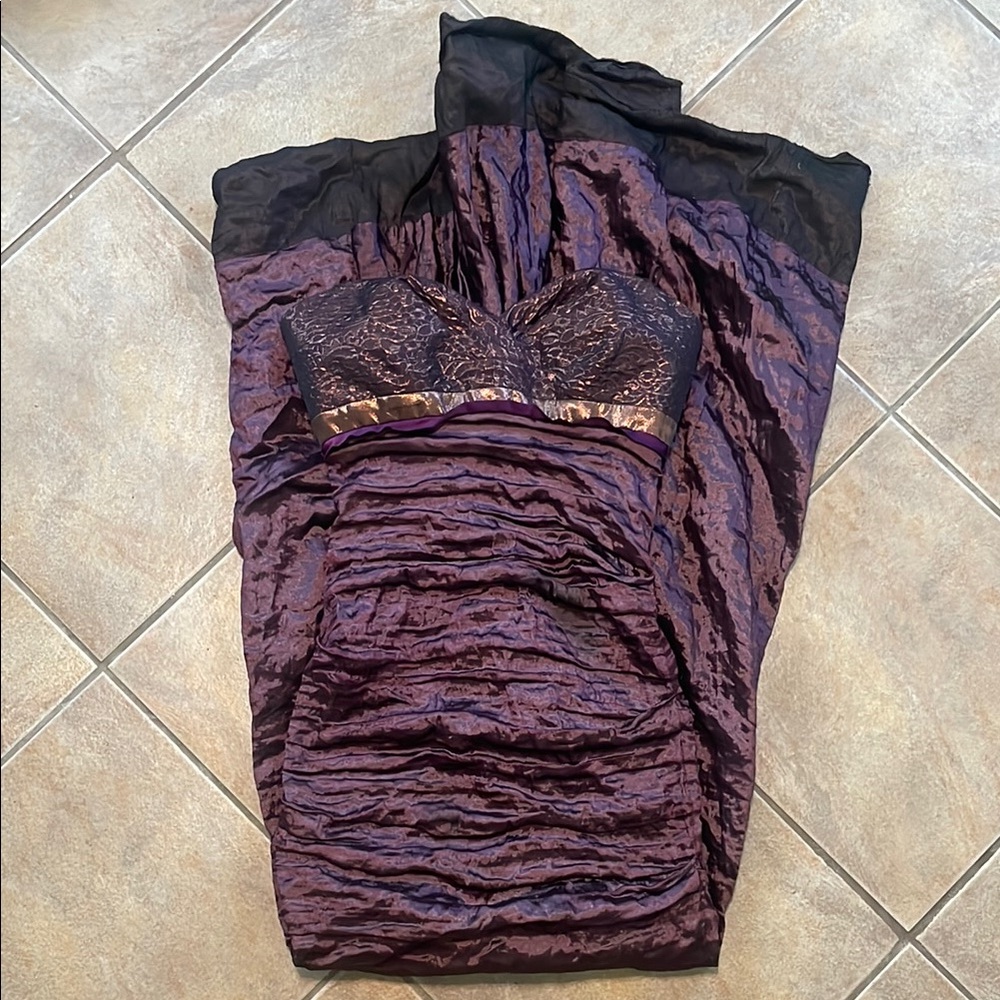 Elegant Purple Lace Women's Intimate Dress